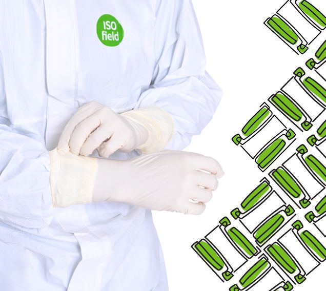 Sterilne rukavice od polihloroprena (neoprena) za čiste sobe - Isofield Comet