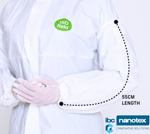 Isofield Vista – jednokratno sterilno narukavlje za čiste sobe IBC NANOTEX