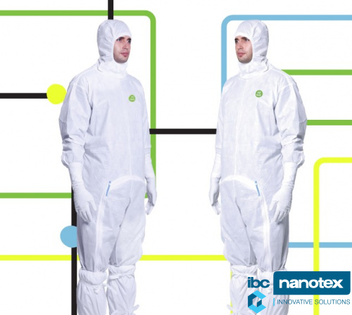 Isofield Steridon – sterilni kombinezon za čiste sobe za čiste sobe IBC NANOTEX