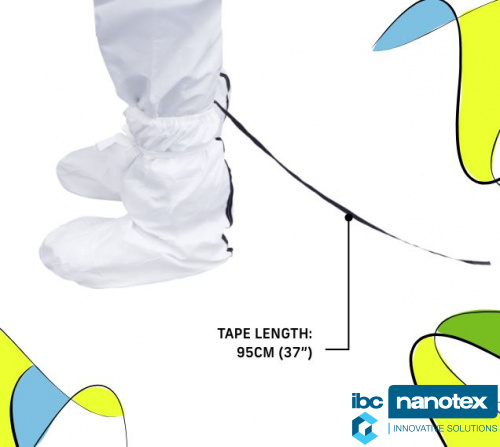 Isofield Horizon ESD – antistatični visoki nazuvci za čiste sobe za čiste sobe IBC NANOTEX