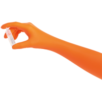 Перчатки нитриловые Orange Nitrile 300 Dl SHIELD Scientific для чистых помещений IBC Nanotex
