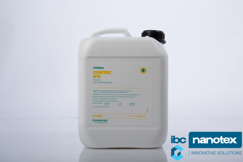 Sterilno sredstvo za dezinfekciju na bazi Izopropanol alkohola 70% Contec IPA/WFI SBС570I  za čiste sobe i sterilnu proizvodnju IBC Nanotex