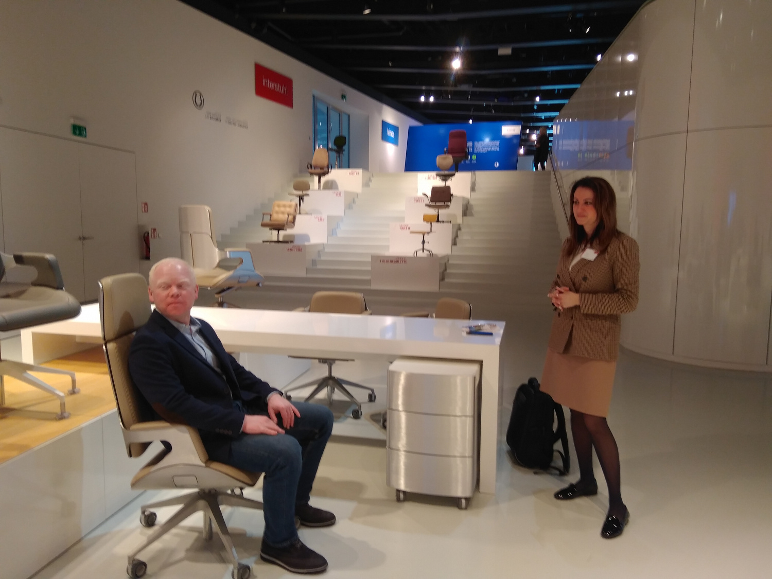 Визит специалистов IBC Nanotex на завод по производству стульев BIMOS, Германия