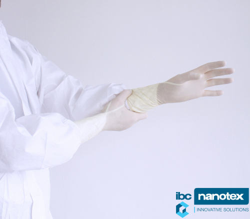 Rukavice za ciste sobe latex Sterilne 300 mm Blazer LT ISOfield za čiste sobe  IBC Nanotex