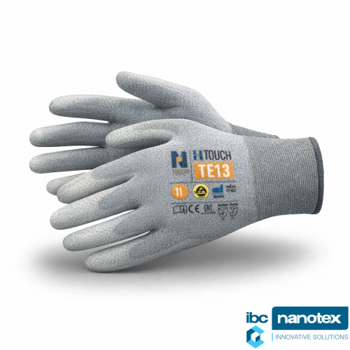 Antistatičke zaštitne pletene rukavice sa premazom TE13 Npro Ntouch