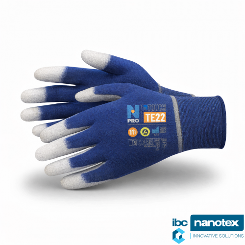 Antistatičke zaštitne pletene rukavice sa premazom na prstima TE22 Npro Ntouch