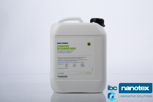 Sterilno sredstvo za dezinfekciju na bazi Hidrogen Peroksida 6% Contec HydroPure SBC56HP  za čiste sobe i sterilnu proizvodnju IBC Nanotex