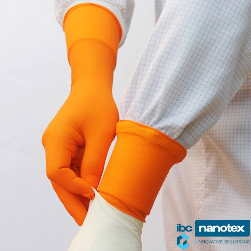Rukavice za ciste sobe nitrilne 300 mm SHIELD Scientific white Nitrile SHIELD Scientific za čiste sobe  IBC Nanotex