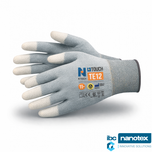 Antistatičke zaštitne pletene rukavice sa premazom na prstima TE12 Npro Ntouch