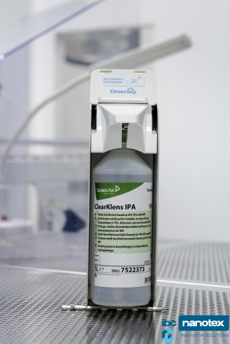 Sterilno dezinfekciono sredstvo na bazi izopropil alkohola ClearKlens IPA 1L za čiste sobe i sterilnu proizvodnju IBC Nanotex