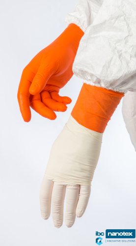  Rukavice za čiste sobe nitrilne Sterilne 300 mm SHIELD Scientific Orange SHIELD Scientific za čiste sobe  IBC Nanotex