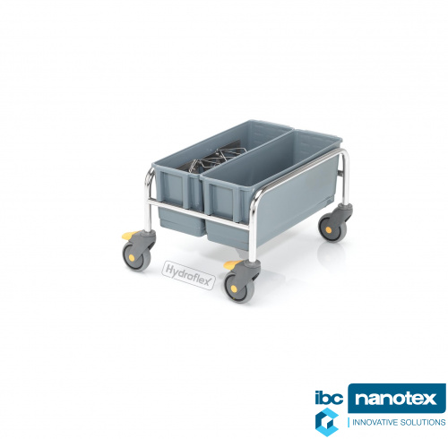 Kolica za ciscenje od poliranog inox-a I plastike ERGO 2.0 200